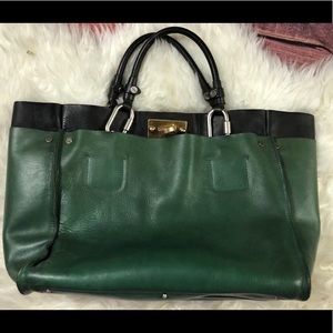 Chole Cindy Large Leather Tote Bag